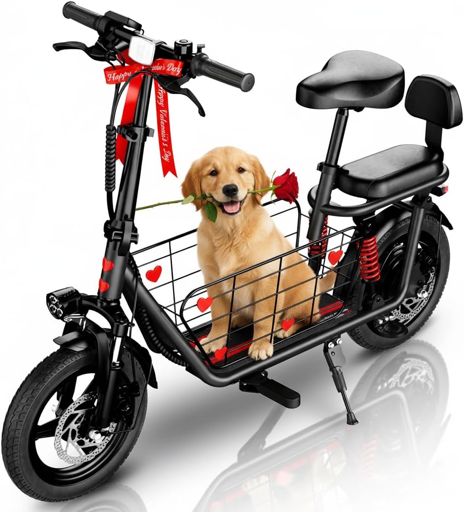 WINDHORSE 850W Peak Electric Scooter with Seat, 20MPH & 25 Miles Range, Dual Suspension, 3 Gear Speed, Cruise Control, 14