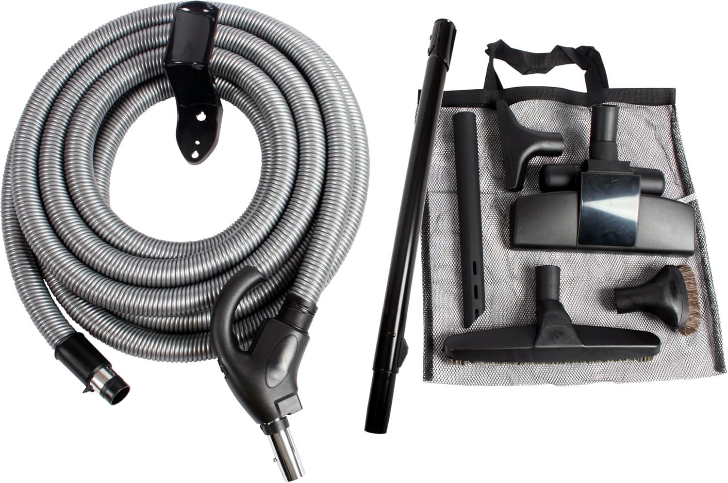 Cen-Tec Systems 97305 Central Vacuum Low Voltage Attachment Kit with Switch Control Hose, 30 Ft, Black