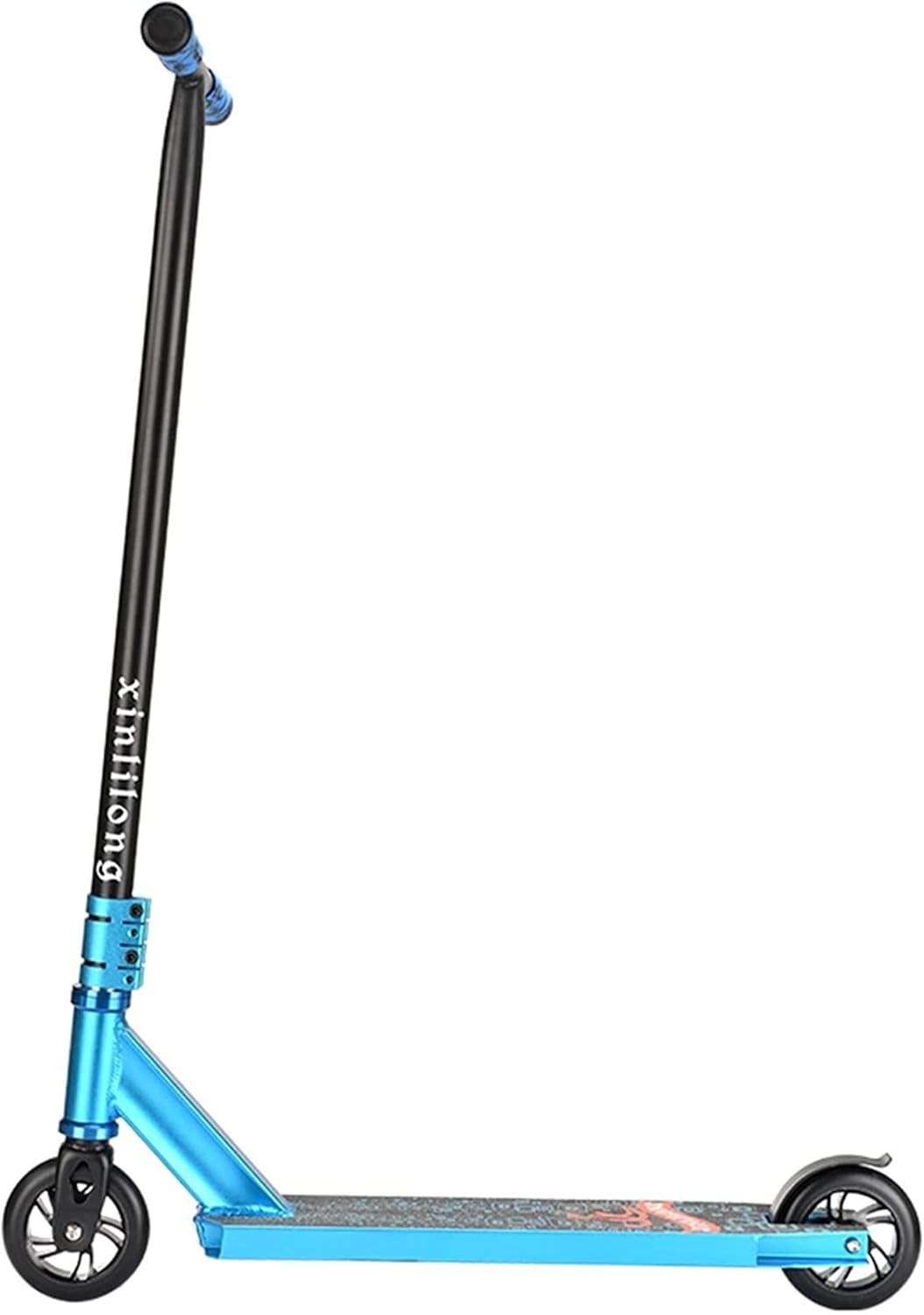 Adult Street Car Two-Wheeled Professional Extreme Scooter Competitive Stunt Car Combination Rod Scooter (Color : Black) (Light Grey)