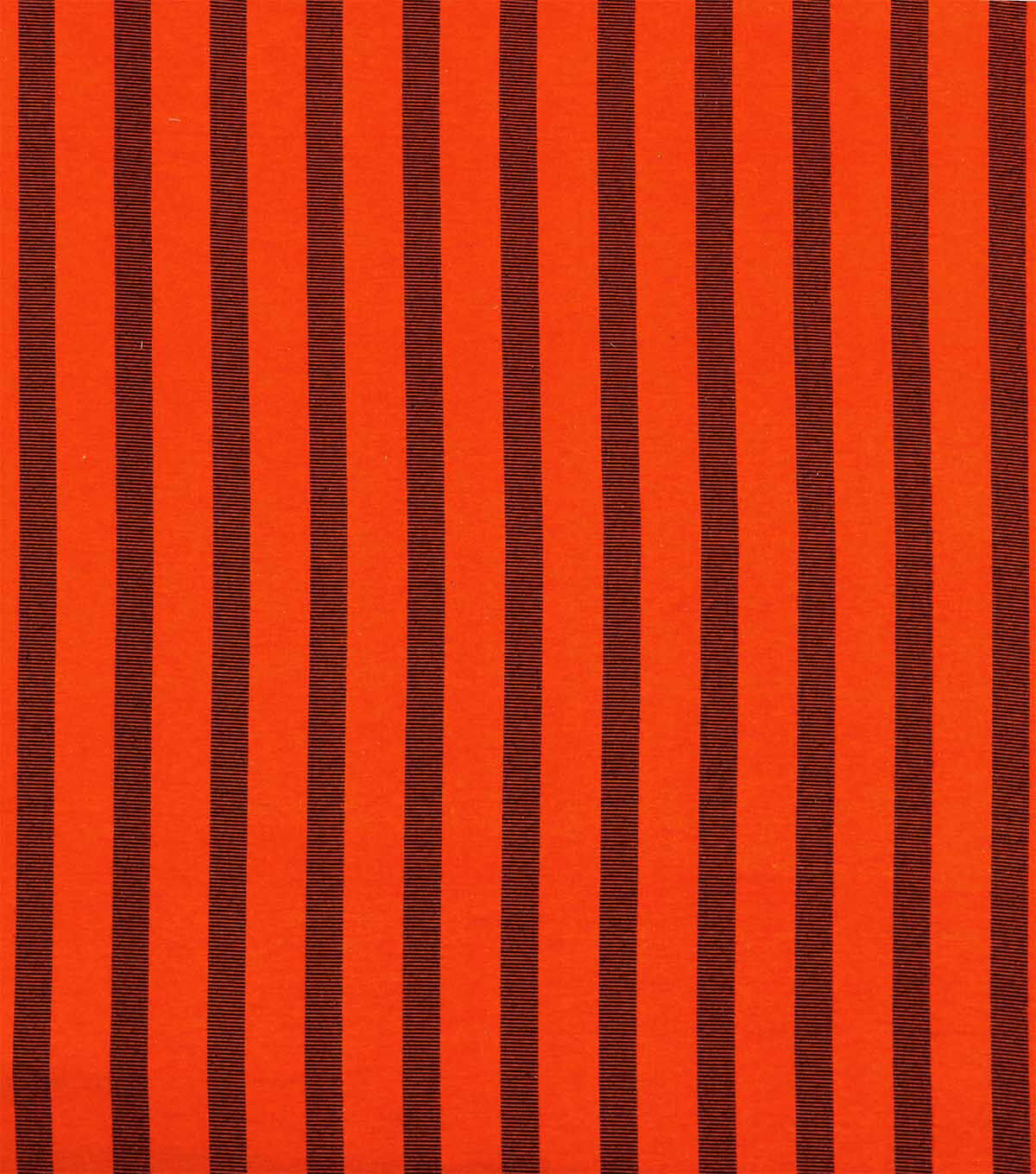 Orange & Brown Stripe Super Snuggle Flannel Fabric