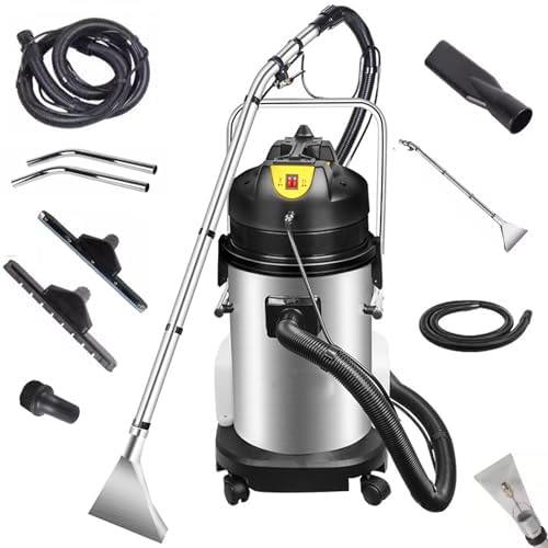 Erxewim Commercial Carpet Steam Cleaner - Dual Water Tank, Spray & Extract, 11m Hose for Deep Hotel & Office Cleaning, Powerful & Efficient (40L)
