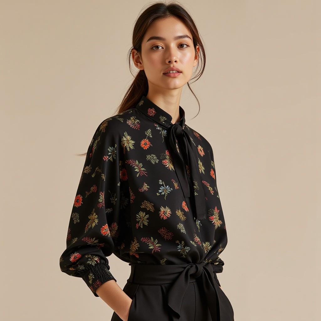 The Lily Blouse // Noir