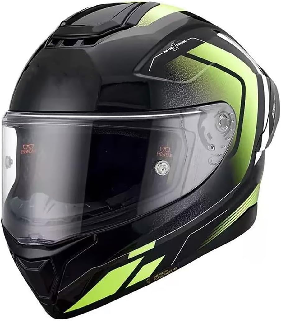 Adults Full Face Scooter ATV Modular Helmet for Men Women, DOT Approved Lightweight Four Wheeler Helmet with Visor, Fashion Youth Integrated Outdoor Sports Street Racing Helmet