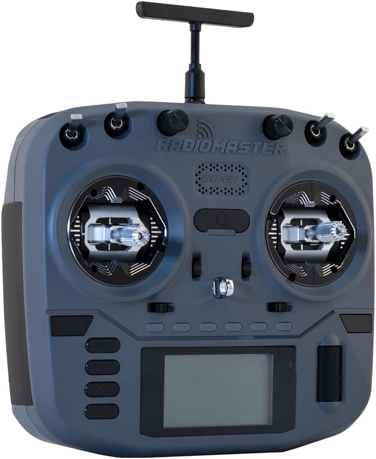 RadioMaster Boxer Crush EdgeTX 2.4G 16CH Transmitter Radio Control ExpressLRS RF System with AG01 Hall Gimbals (Elrs M2 with 6200-iron Grey)