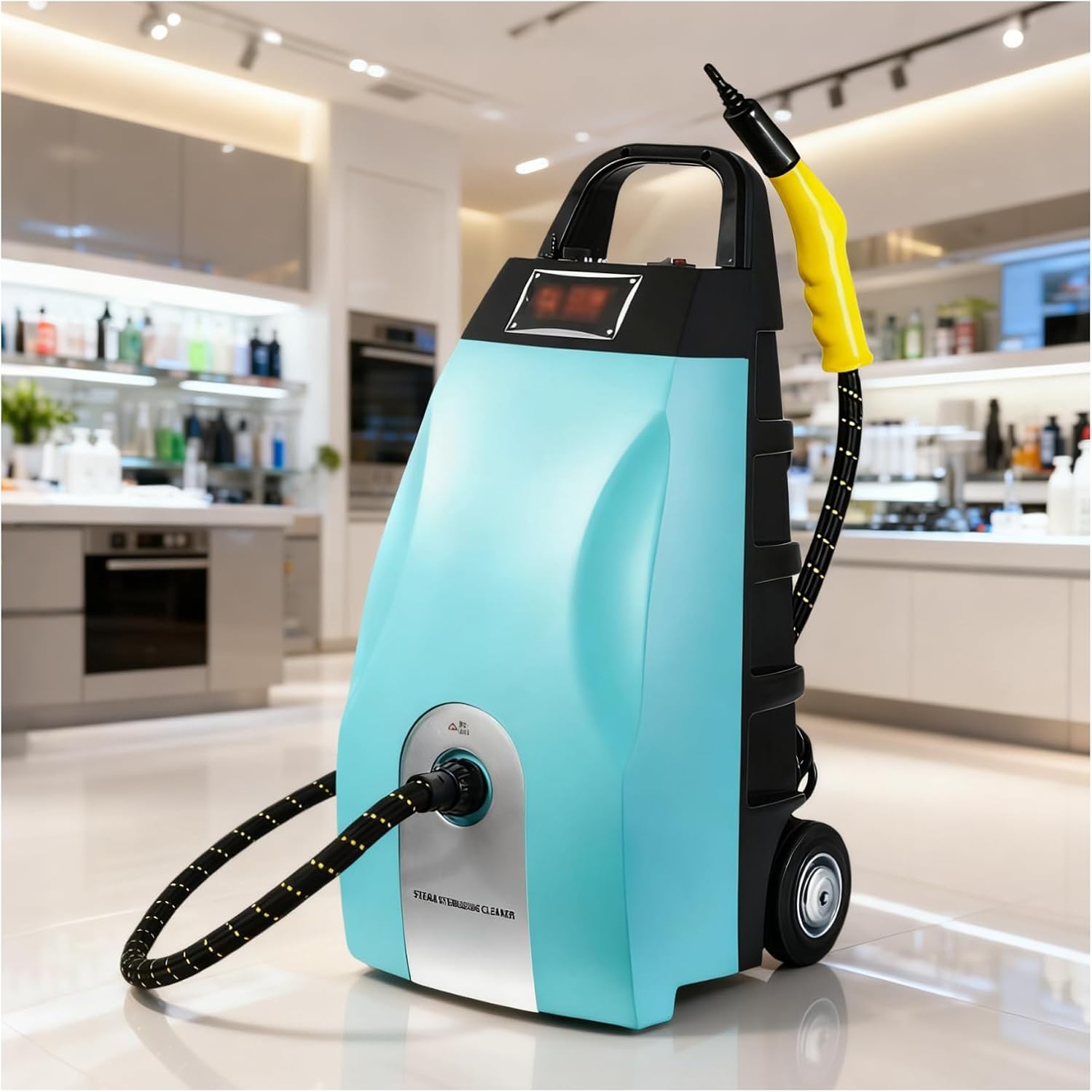 WEICNE 2500W High Pressure Steam Cleaner with 3.5L Water Tank, Portable Steam Washer, with Multiple Accessories for Home Sur-Faces, Automotive Interiors and Commercial Cleaning Tasks Blue
