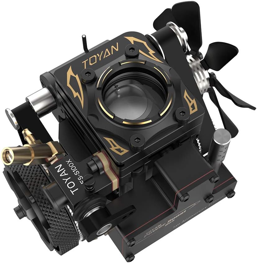 TOYAN FS-S100AT Single-Cylinder Four-Stroke General Engine Model for RC Car Ship Model Teaching Show - Souvenir Version