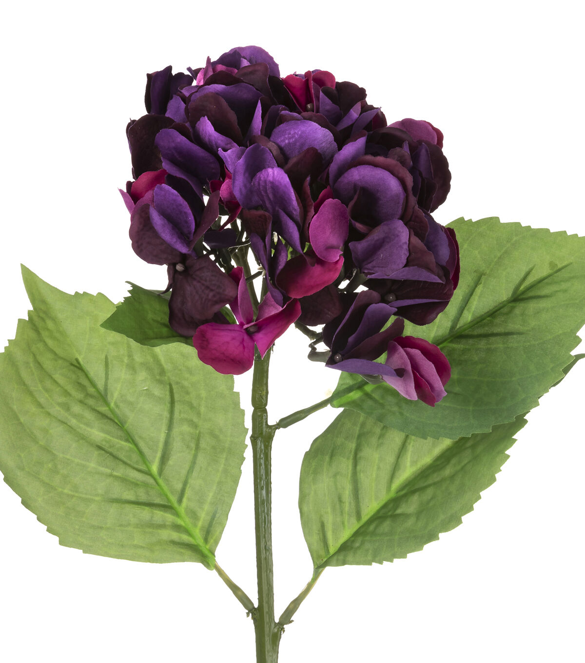 28 Dark Purple Real Touch Hydrangea Stem by Bloom Room