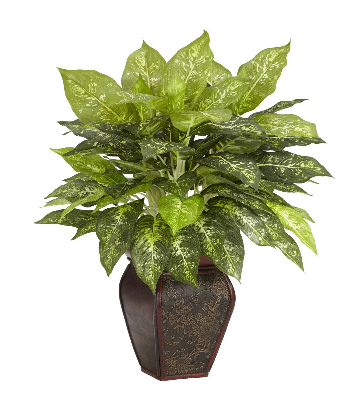 Nearly Natural 23 Dieffenbachia With Decorative Vase Silk Plant