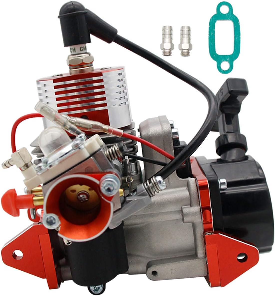 RC Boat 29CC Engine Fit for Zenoah CY RCMK Marine QJ Engine Remote Control Racing Boats Parts (Red)