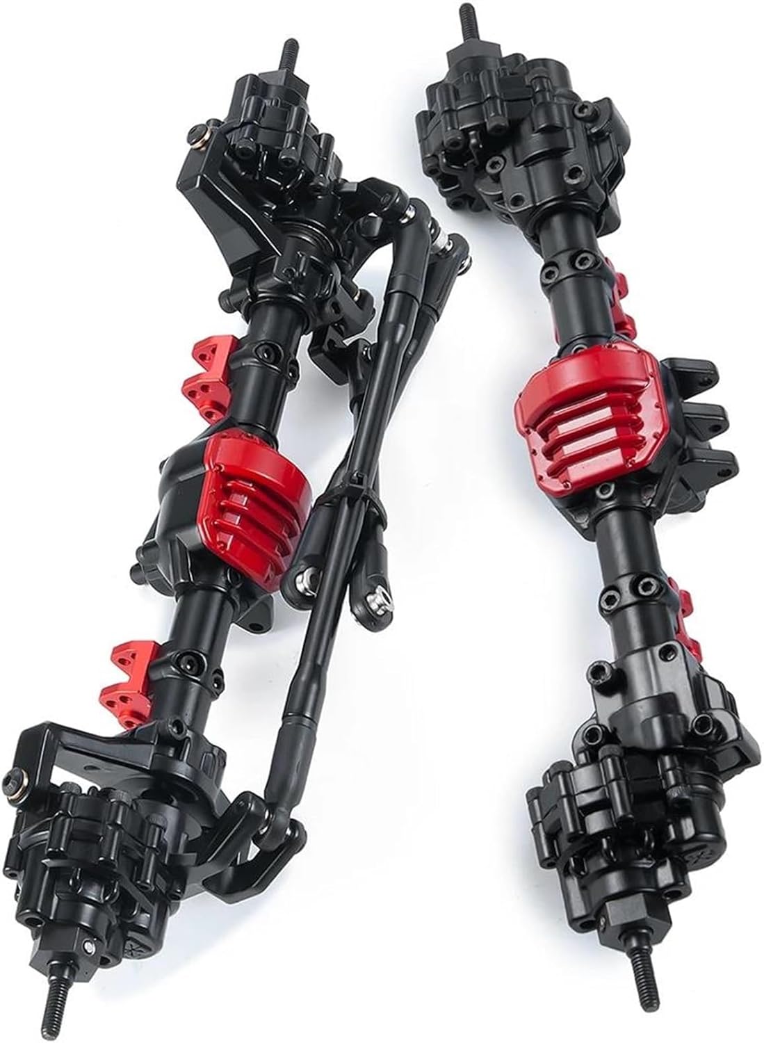 RC Vehicle Axles Compatible with Axial for SCX10 II 90047 90046 CNC Aluminum Alloy Front/Rear Portal Axle 1/10 RC Rock Crawler Car Truck Accessories(1Set)