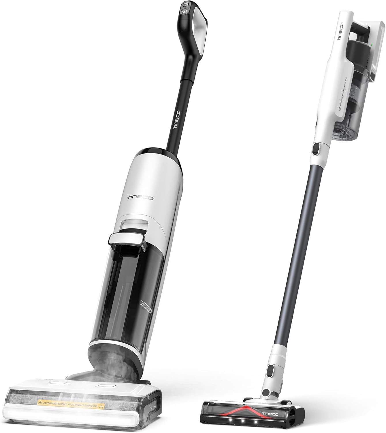 Tineco Floor ONE S7 Steam Cordless Wet Dry Vacuum Steam Mop All-in-One & A30S Cordless Stick Vacuum Cleaner, 160W Suction, 60Min Runtime