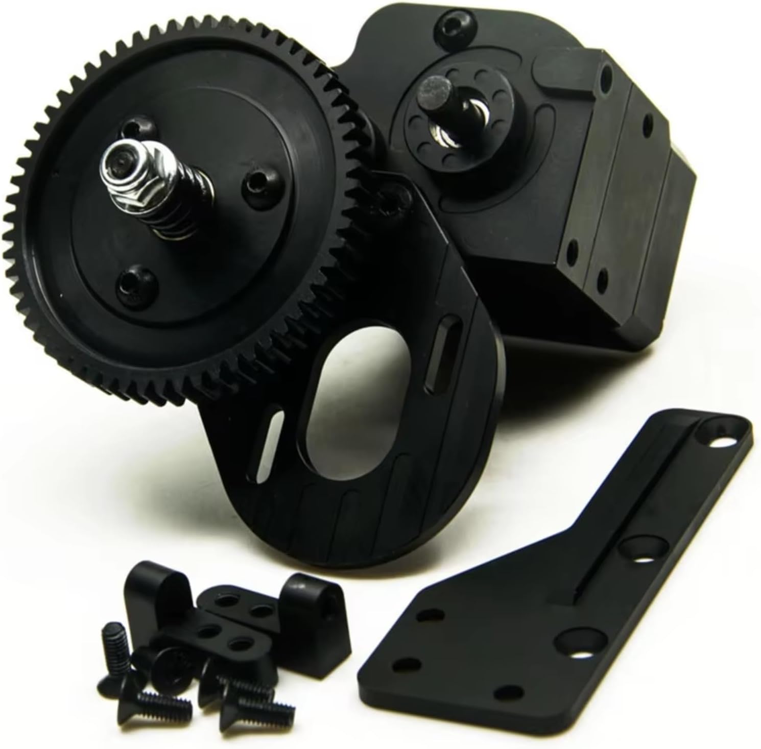 RC Gearboxes For Axial For Wraith AX10 For SCX10 1/10 Metal CNC For Chassis Gearbox Transfer Case AX2 Transmission Box 2 Speeds Parts(Transmission Box)
