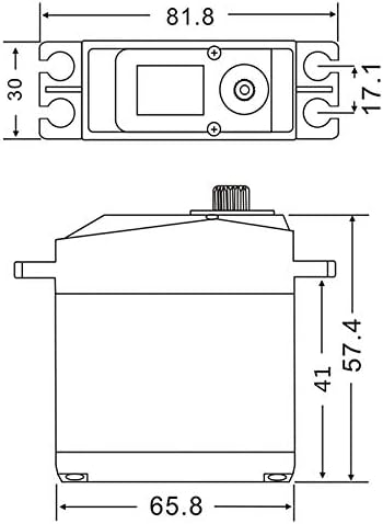 PDI-HV2060MG 62KG Metal Gear High Torque 180 Digital Servo Motor for RC Model Helicopter Parts 1/5 Rc Car Robot Arm Airplane, PDI-HV2060MG Upgrade (4PCS)