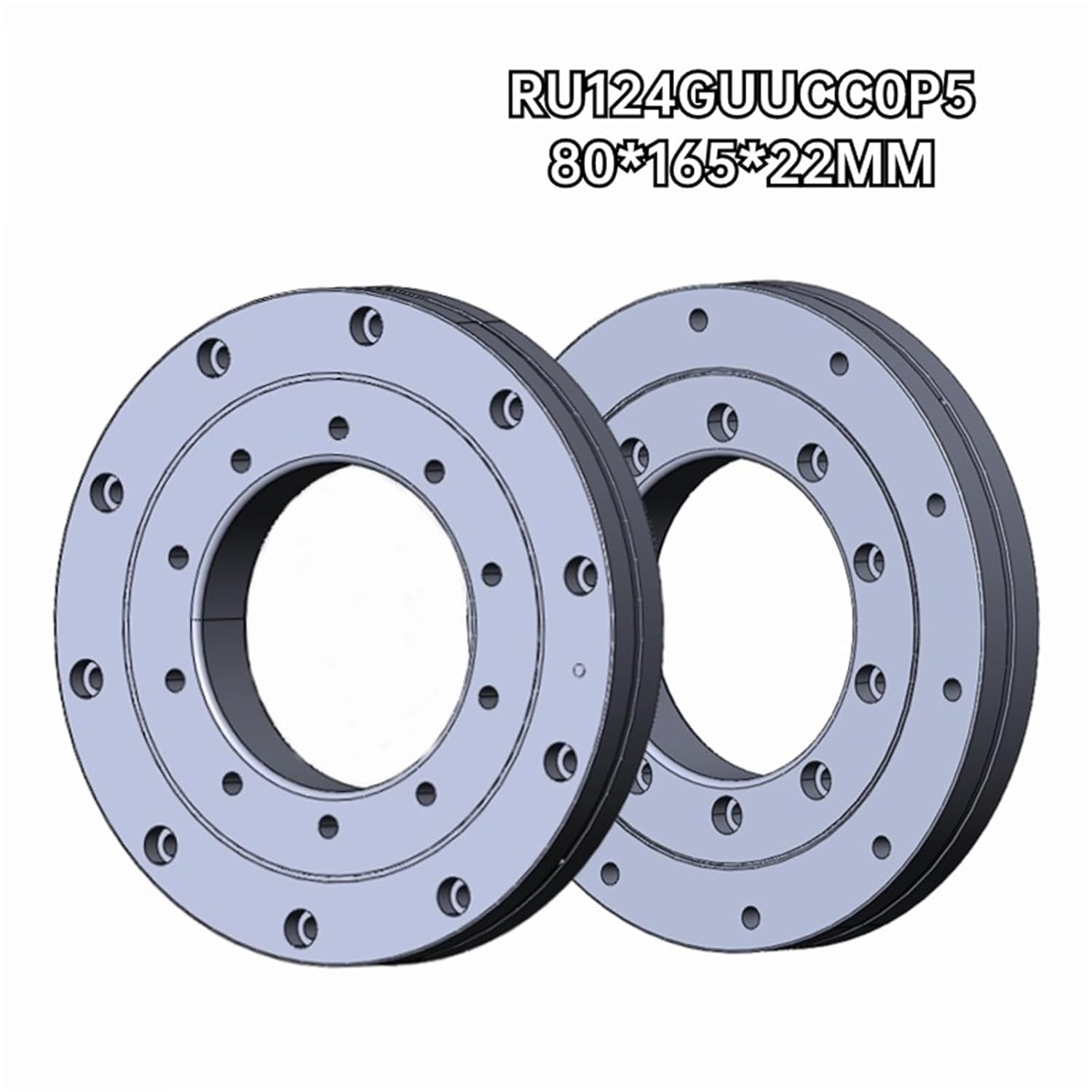 1PCS RU124XUUCC0P5 RU124GUUCC0P5 Precision Cross Roller Bearing Robot Knuckle Arm Bearing 80 * 165 * 22mm(RU124GUUCC0P5)