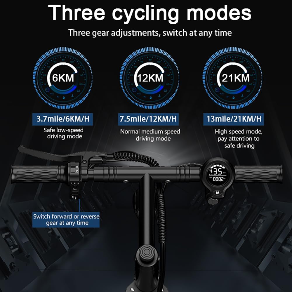 3 Wheel Electric Scooter for Adults,Folding Electric Trike Lightweight,450W Motor,Simple and Convenient to use,Foldable with seat Mobility Scooters for Seniors,Used for Commute and Travel