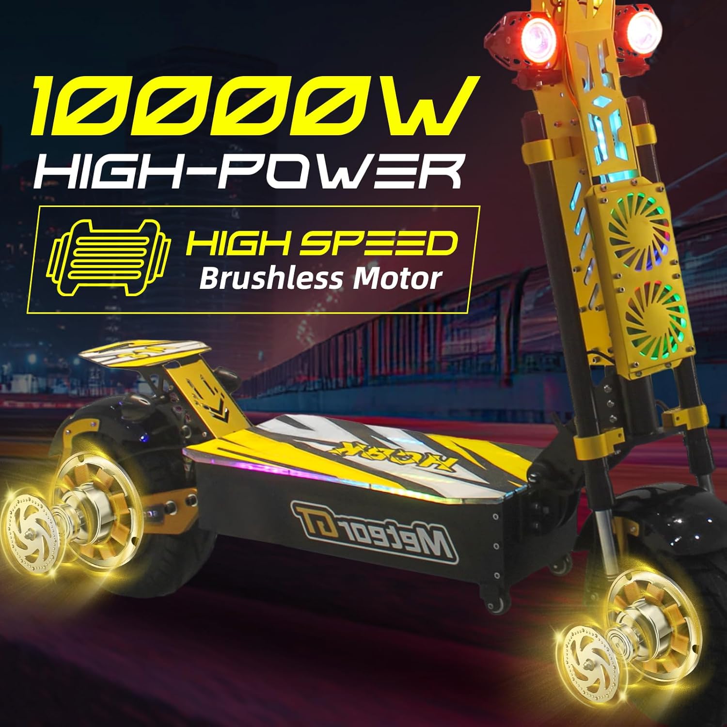 Electric Scooter for Adults 10000W Dual Motor, 13