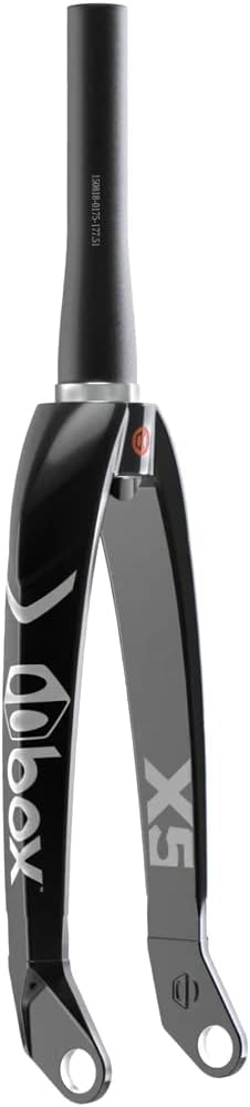 Box One X5/X2/XE/XL/XS Carbon Forks for Larger or Smaller Sized Racers 1.5 to 1-⅛ & 1 inch 7000 Series Chromoly/Tapered/Straight Steerer Tube and and 20/10mm Axle Stem Lock/Fork Adapters