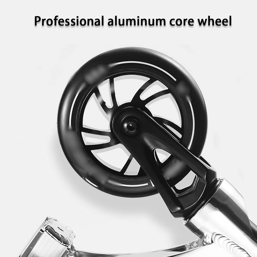 Scooters Lightweight Kick Scooter Summer Fashion Sport Scooters, Professional Racing Scooter, Man Trick Scooters, Easy to Assemble (Color : Black, Size : 71 * 50.8 * 91.5cm)