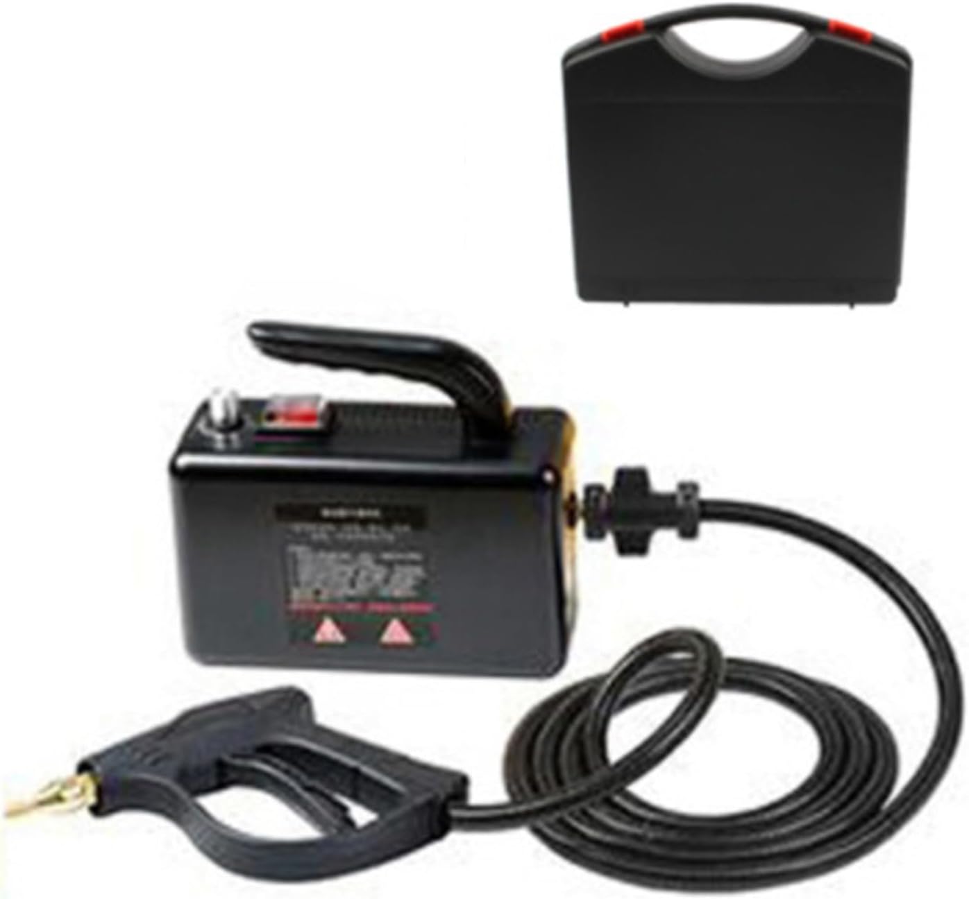 2600W Household Electric Steam Cleaner, 120℃ High Temperature Steam, Portable Handheld Steamer Car Kitchen Brush Cleaning Machine,Black