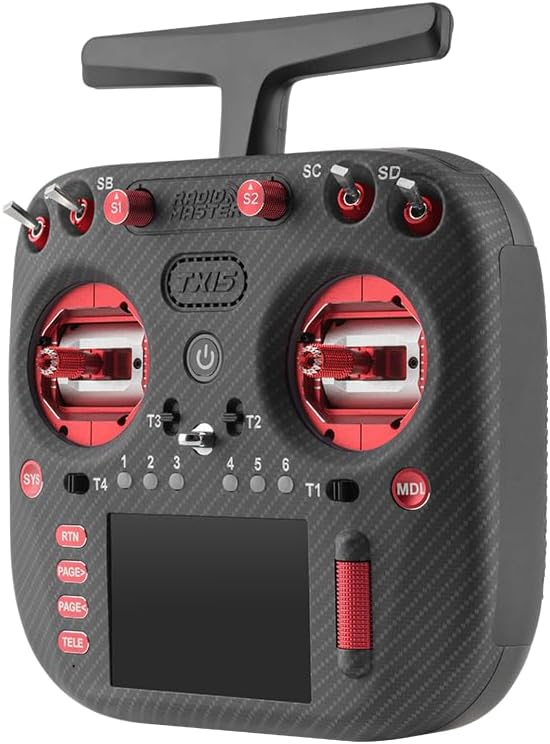 Radiomaster TX15 Max Radio Controller 2.4GHz 16 Channel EdgeTX Radio Transmitter, with AG02 CNC Hall Gimbals/3.5