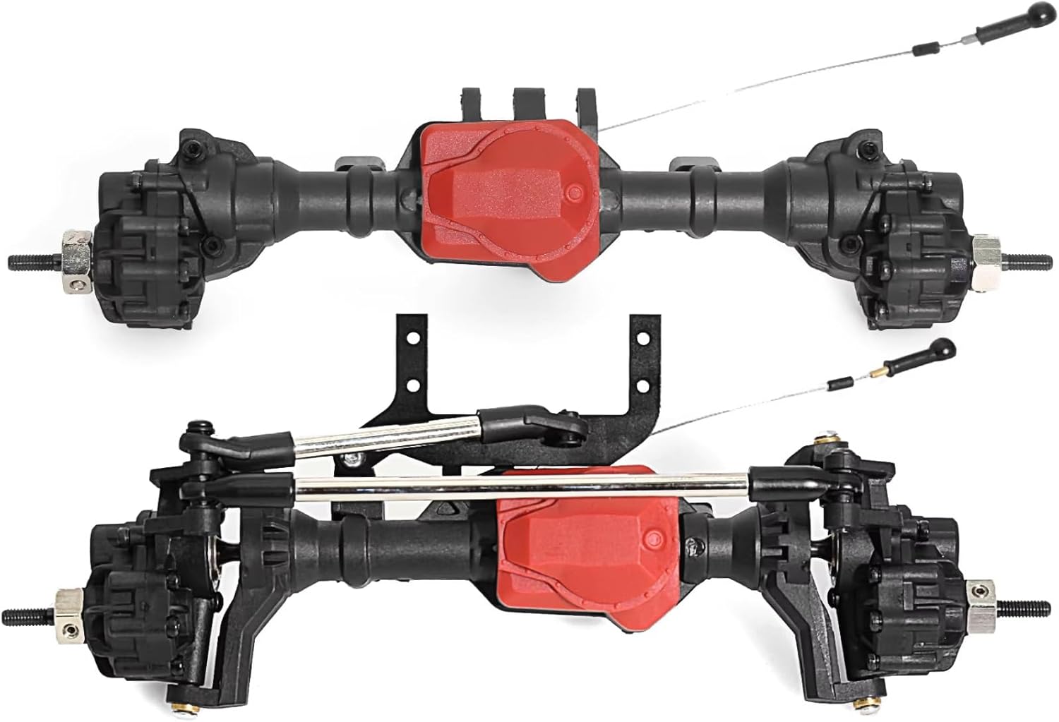 Rc Crawlers Axles For TRX-4 For Defender For Bronco 1/10 Front Rear Portal Axle Complete Nylon With Differential Lock Kit RC Car Crawler