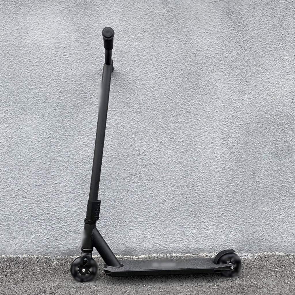 Scooters Black Adult Scooter, Men's Training Kick Scooter, Professional Racing Sport Scooters, Wheel Trick Scooters (Color : Black, Size : 49 * 51 * 86cm)