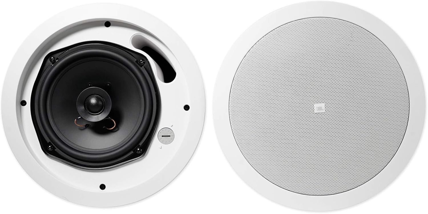 JBL Control 16C T 6.5 Inches 8-Ohm Ceiling Speaker with Transformer - White