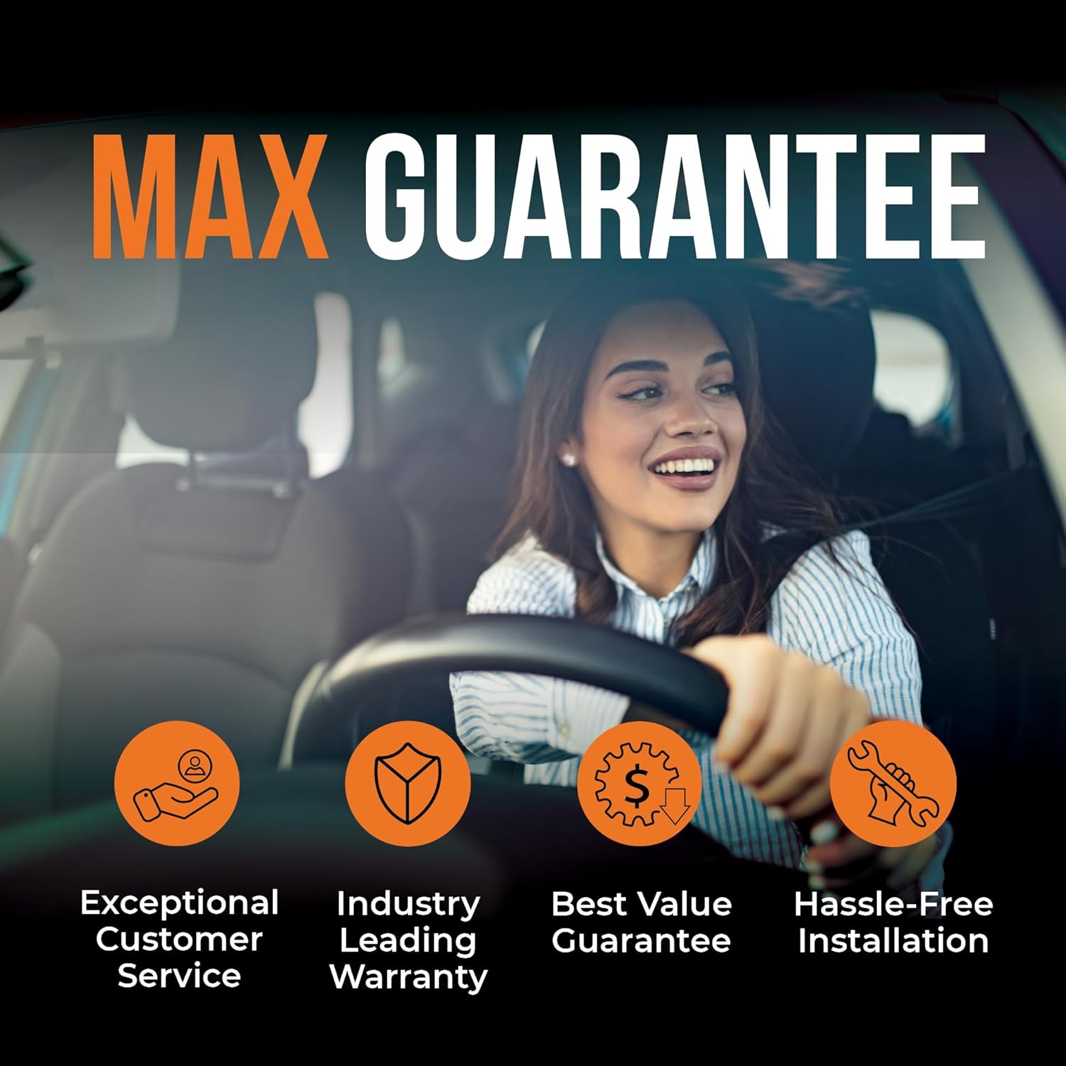 MAX Advanced Brakes - Brake Kit For 2010-2023 Toyota 4Runner| Carbon Ceramic Brake and Rotor Kit Front and Rear| Daily Performance Cross-Drilled Brake Rotors