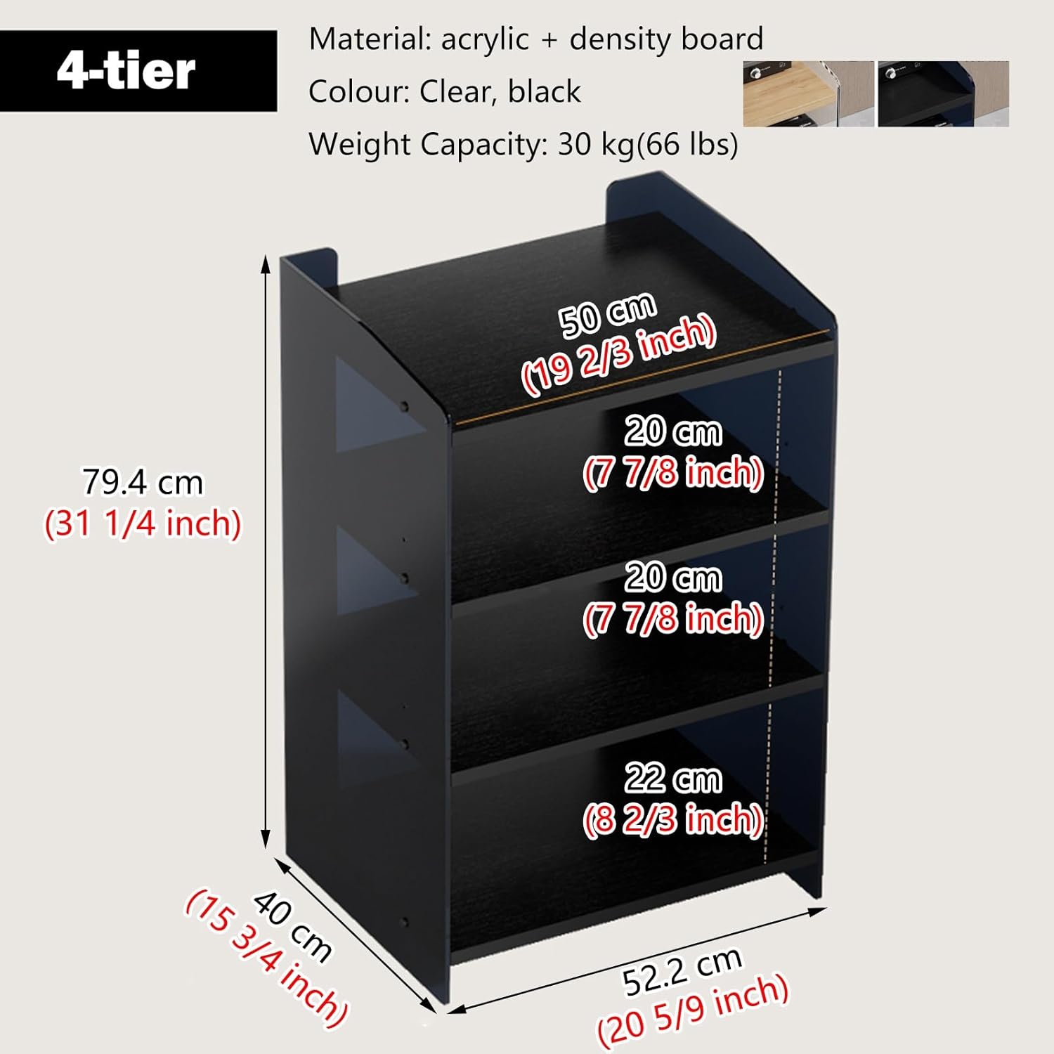 Adjustable Acrylic Media Stand