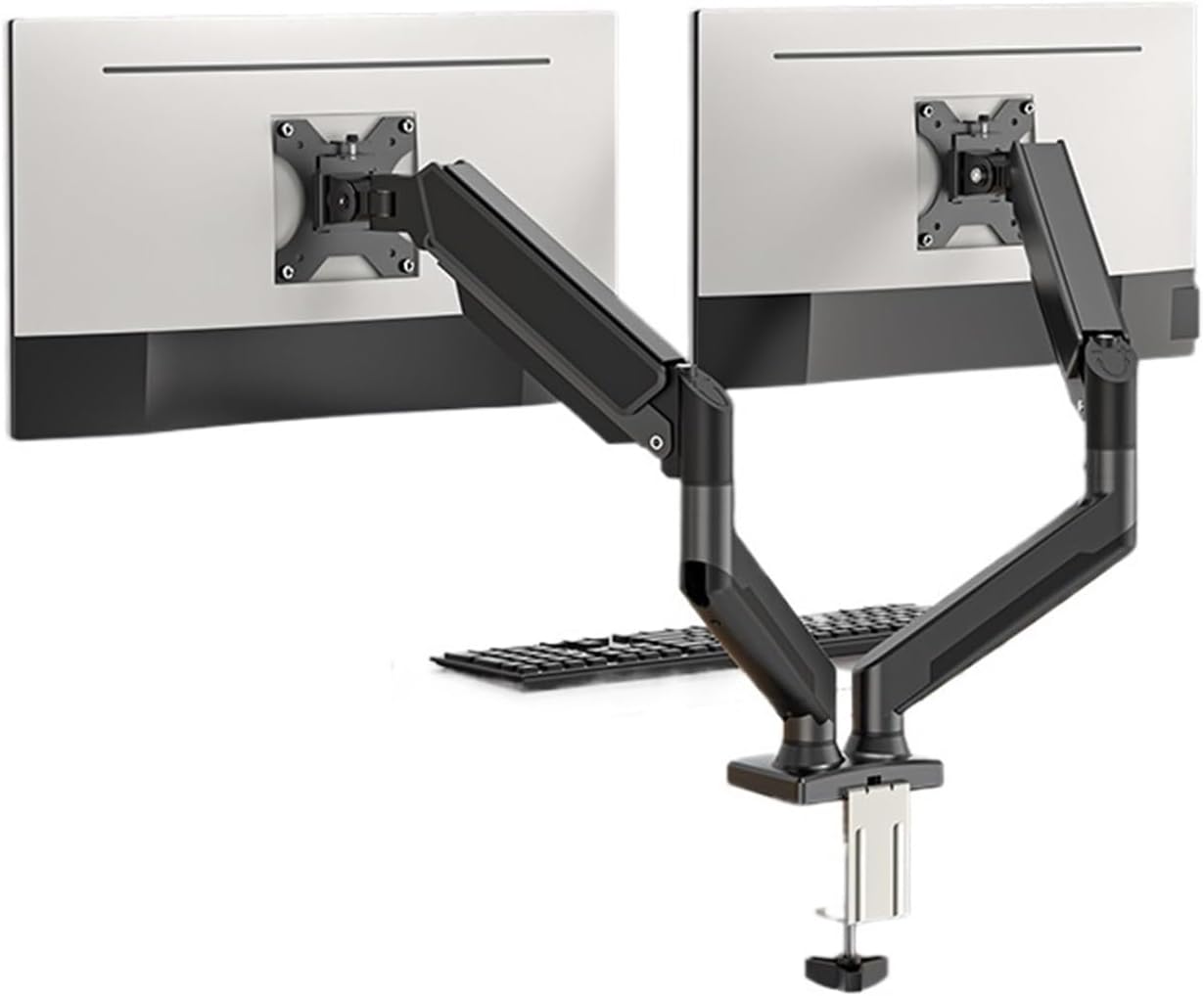 Monitor Arm Dual Monitor Stand, Adjustable Spring Monitor Desktop Stand, Suitable for 17
