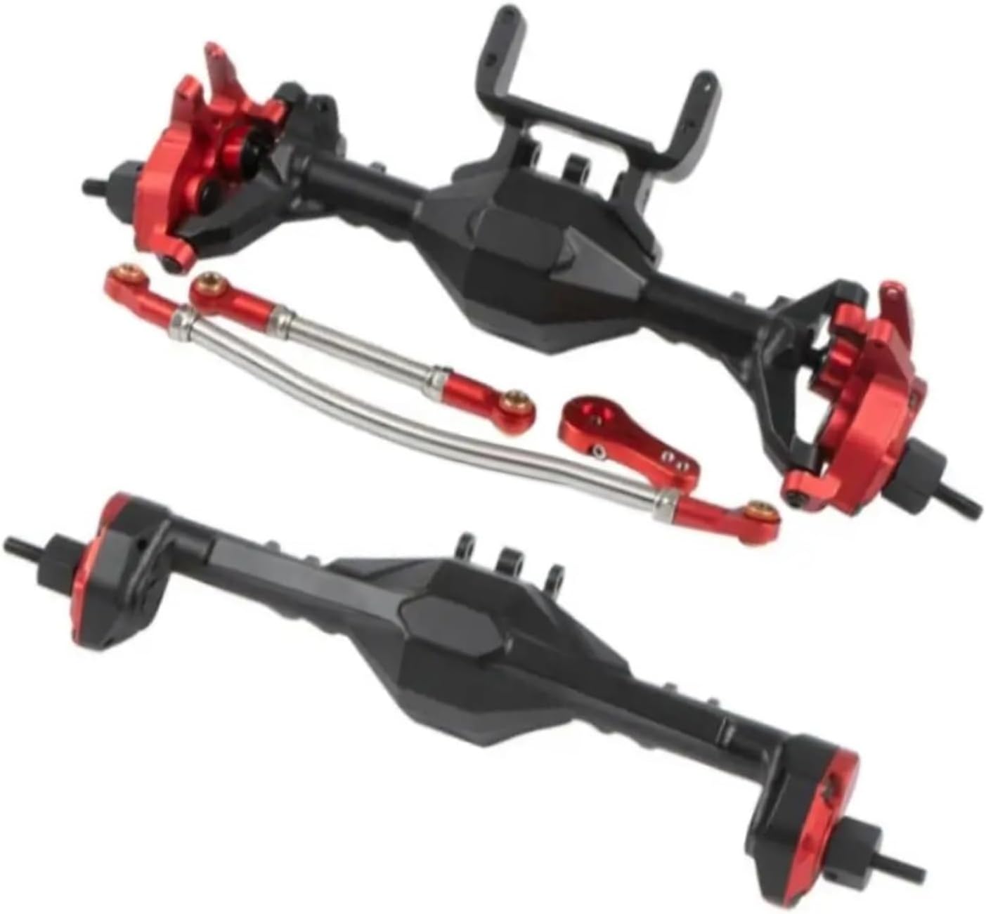 RC Vehicle Axles Compatible with Axial for SCX10 1/10 RC Car Part Front Rear Axle RC Upgrade Part Aluminum Alloy Protector Rc Front Rear Axle