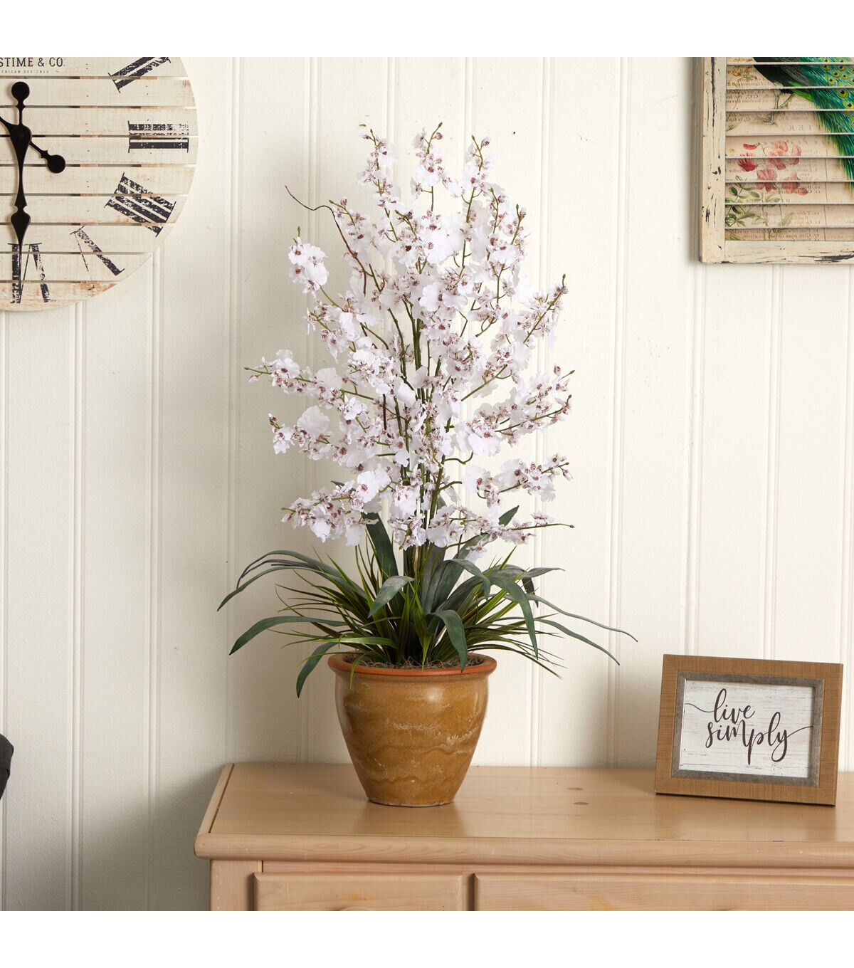 Nearly Natural Triple Dancing Lady Silk Flower Arrangement