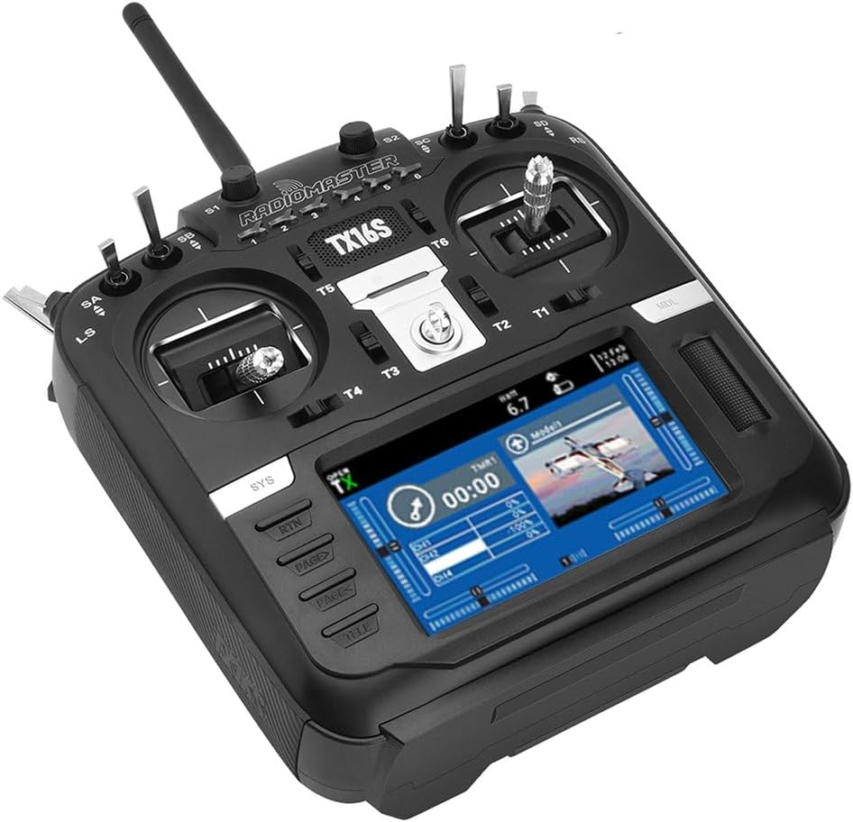 RadioMaster TX16S Mark II V4.0 Hall Gimbal 4-in-1 ELRS Multi-Protocol Radio Controller Support EdgeTX/OpenTX Built-in Dual Speakers Mode2 Radio Transmitter (4IN1 Mode 2 with Bag)