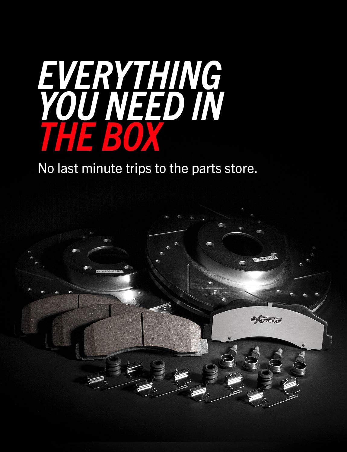 Power Stop K8418-26, Z26 Front Brake Kit-Drilled/Slotted Brake Rotors & Carbon Ceramic Pads For GS200t, GS300, GS350, GS450h, RC200t, RC300, RC350 [Model Specific]