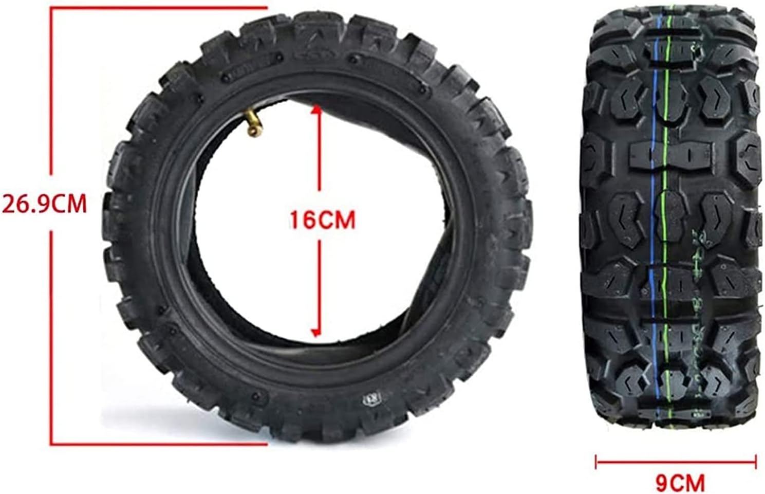 Electric Scooter Tires, Scooter Offroad Wheels, 90/65-6.5 Scooter Tire ReplacementSuitable for Electric Vehicle Tire Replacement Electric scooter tires