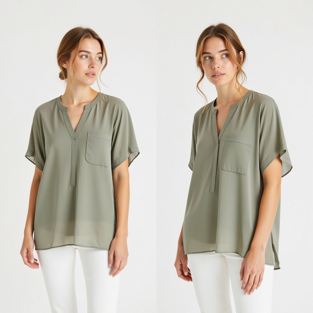 The Meadow Blouse // Eucalyptus