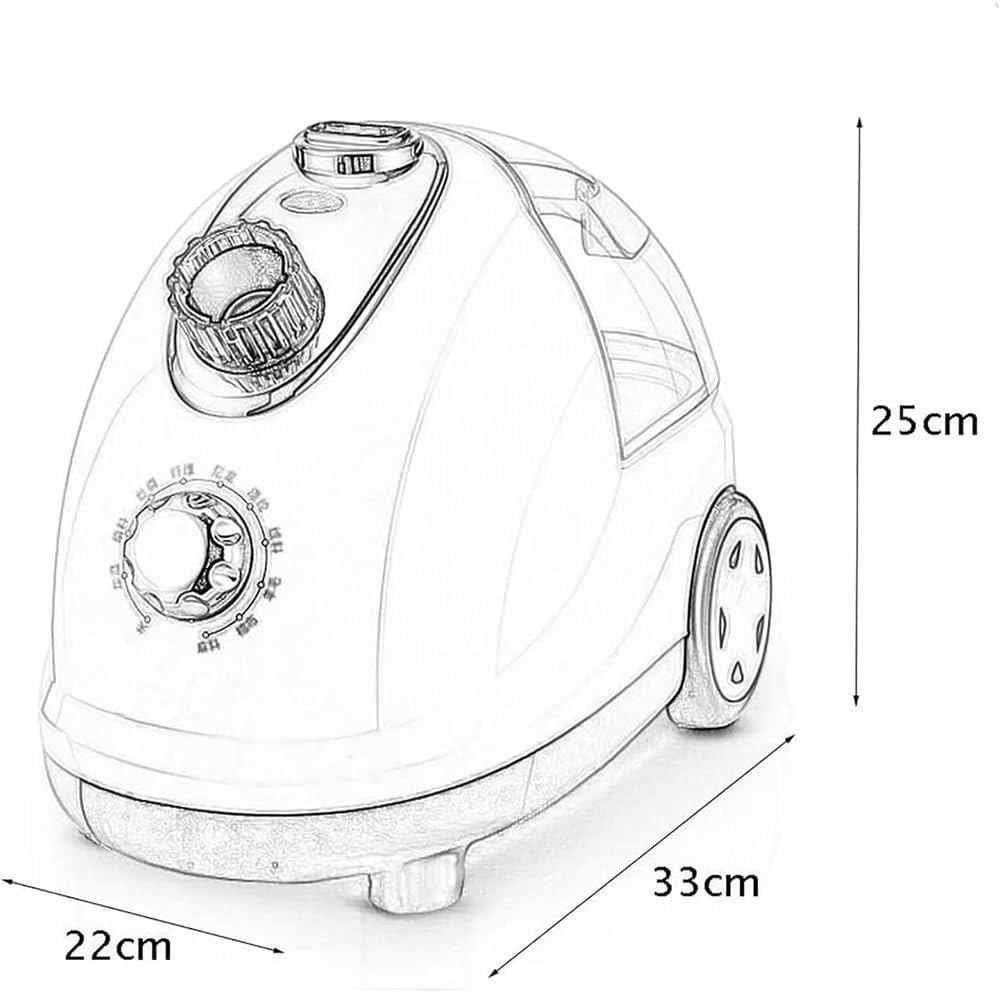 Professional Vertical Garment Steamer Double Pole Stretchable with 70-Ounce Water Tank Built-in Ironing Board and Garment Hanger Household Small Iron Handheld Ironing