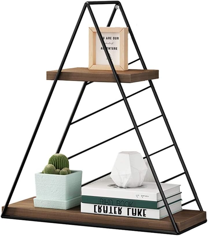 FUFU Industrial Iron Pipe Wall-Mounted Bookshelf, Household Wall-Mounted Bookshelf, Antique Bookshelf Bookcase, Kitchen, Bedroom, Living Room (Color : White)