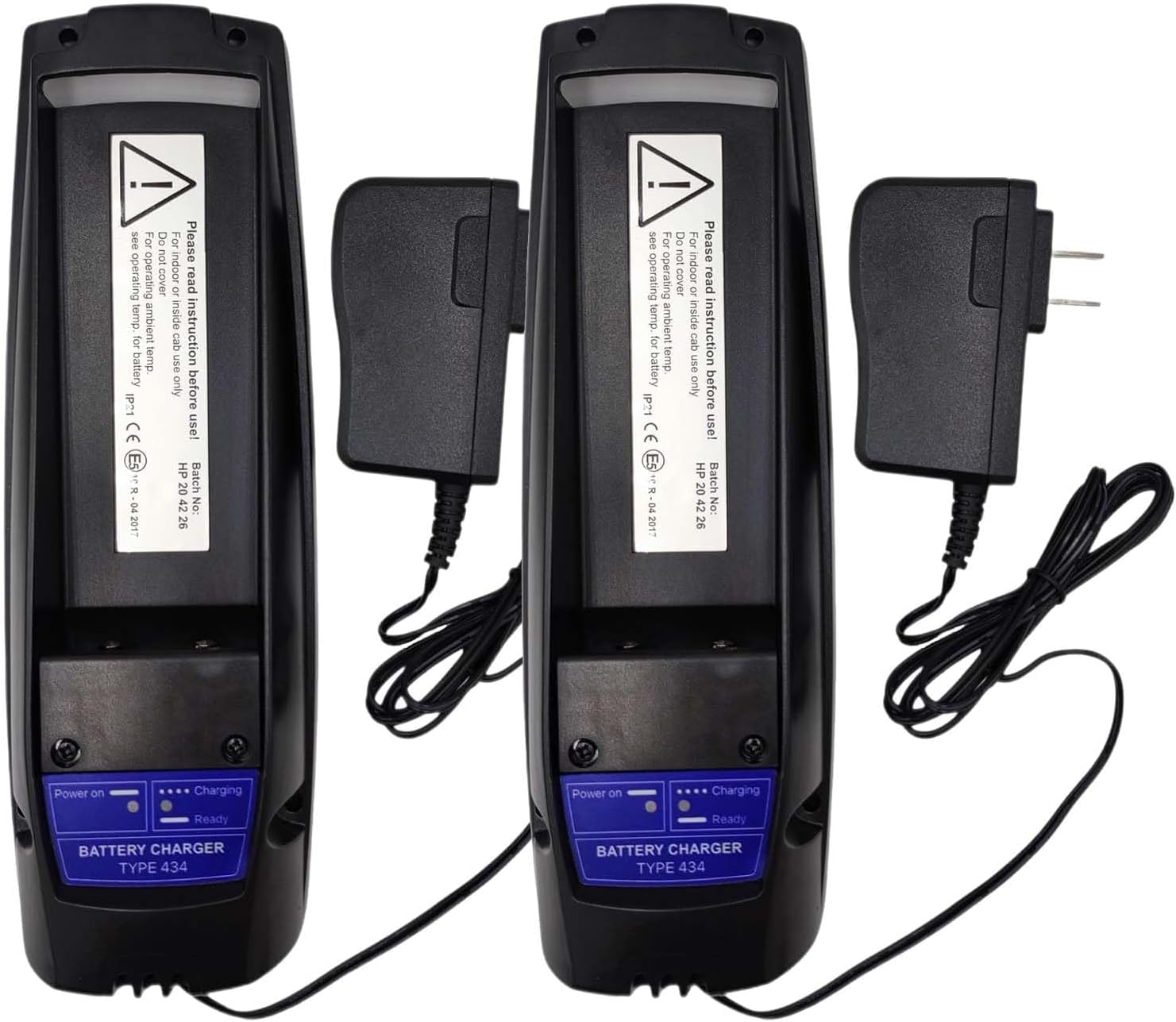 2-Pack AC 100-240V Scanreco 434 Battery Charger for 7.2V SCANRECO 590 592/593 Pump Truck Remote Control Battery