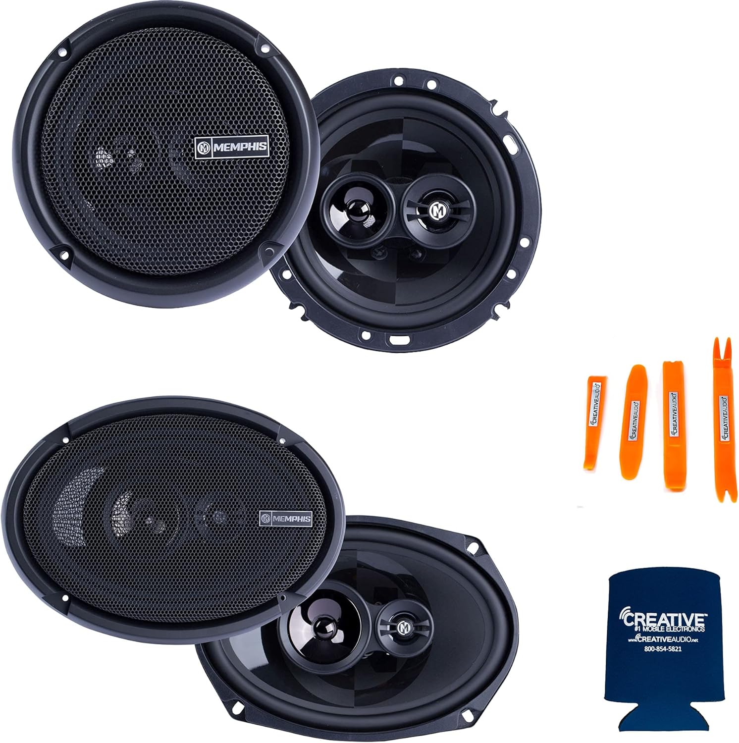 Memphis Audio Speaker Bundle: 1 Pair of PRX603 6.5
