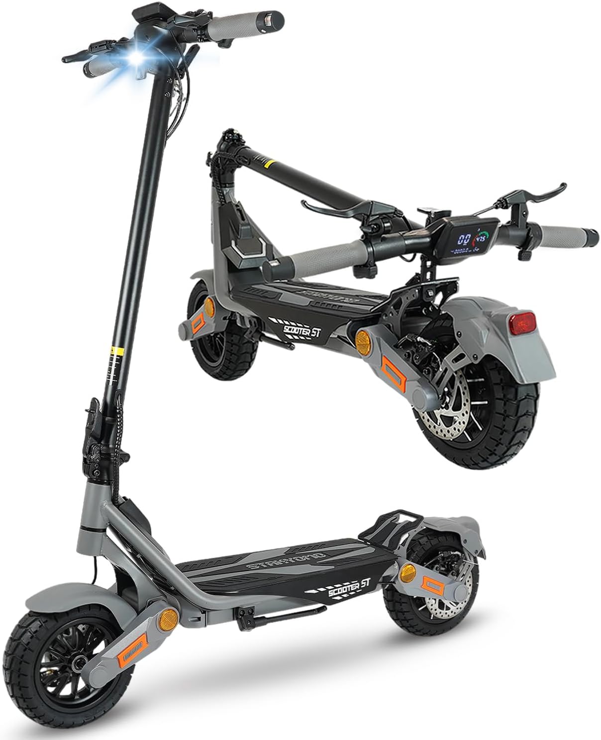 Fast Electric Scooter Adults, 1200W/5600W Off Road E Scooter, 35/50 Miles Long Range, 35/50 MPH Top Speed, 10/11