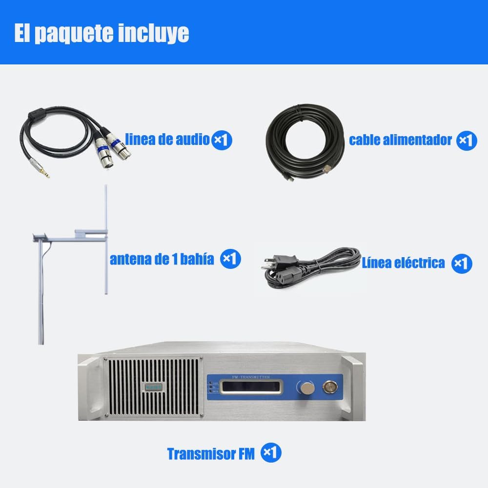 2000W FM Radio Broadcast Transmitter Long Range High Power Professional 2000watt FM Transmitter for Church Radio Station