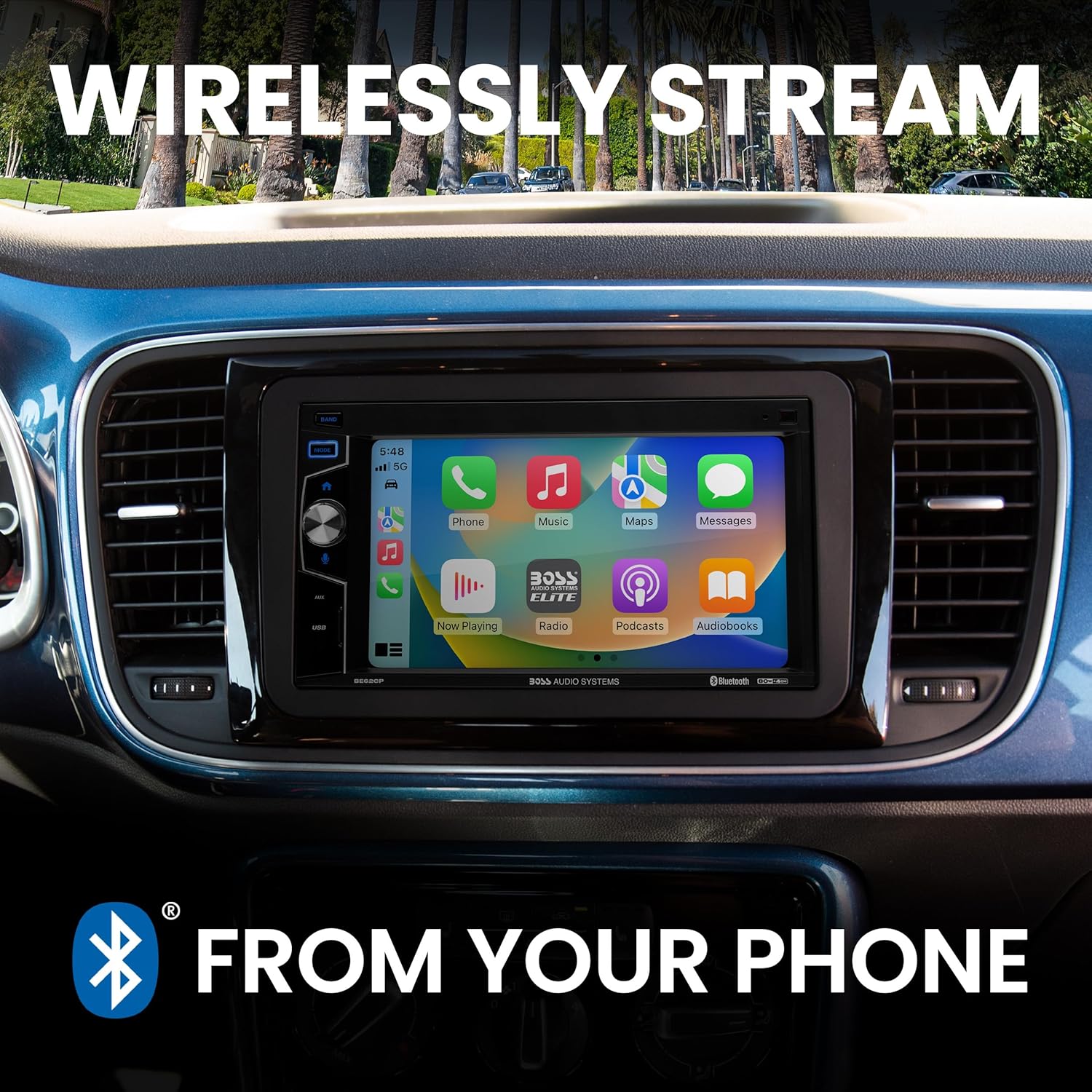 BOSS Audio Systems Elite Series BE62CP Car Stereo - Apple CarPlay