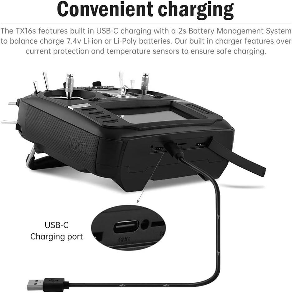 RadioMaster TX16S Mark II V4.0 Hall Gimbal 4-in-1 ELRS Multi-Protocol Radio Controller Support EdgeTX/OpenTX Built-in Dual Speakers Mode2 Radio Transmitter (4-in-1 w/Hall Gimbals)
