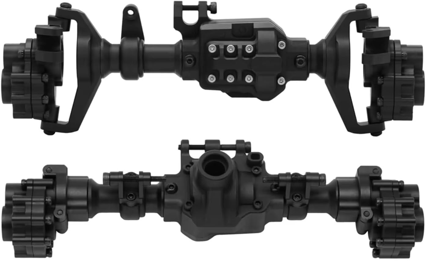 Rc Crawlers Axles For Traxxas For TRX-4 1/10 Alloy Front Rear Portal Axles Housing Set Upgrade Parts RC Truck Assembled Model Accessory(1set)