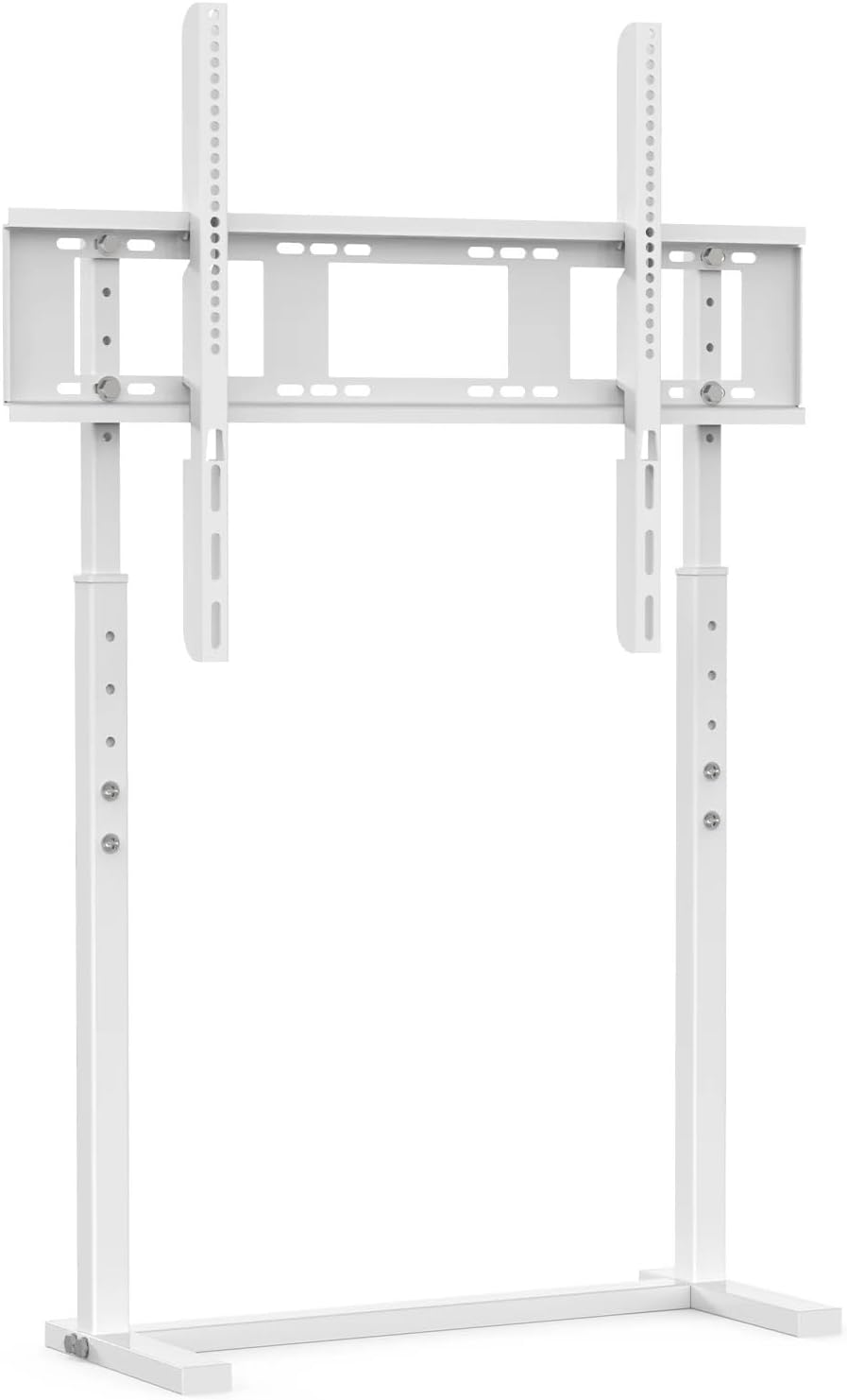 Floor-Standing TV Stand with Stand, Independent TV cart, Height-Adjustable TV Stand Bracket, Suitable for 32-inch-100-inch Flat-Panel LED LCD Screens(White)