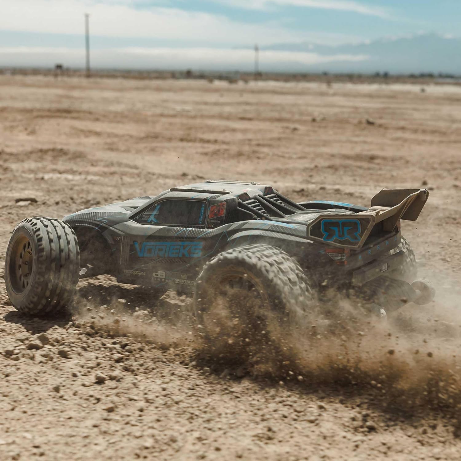 ARRMA RC Truck 1/10 VORTEKS 223S DSC 2WD RTR Brushless Stadium Truck, Blue, (Lipo Battery and Charger Not Included) ARA3505T2