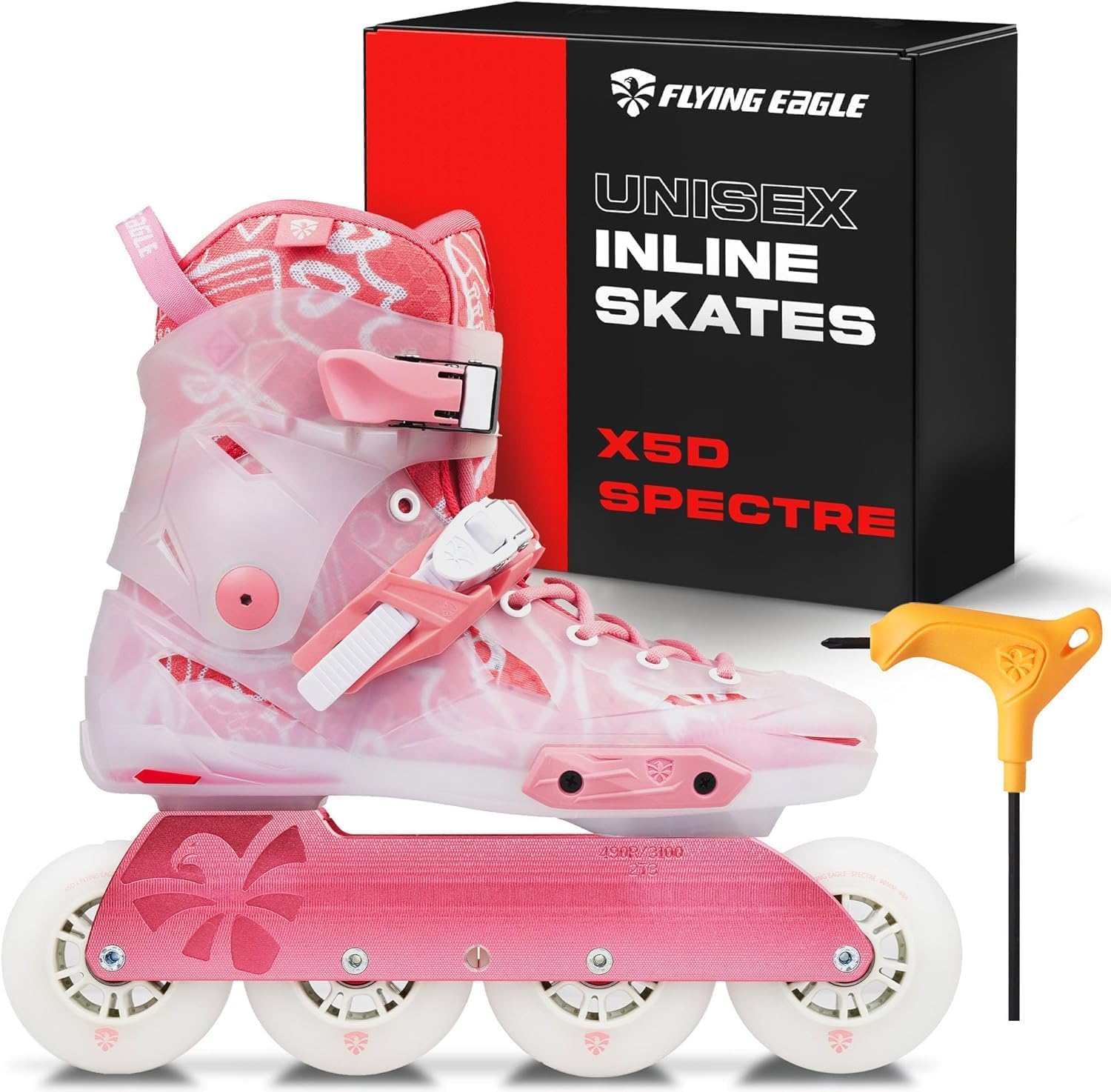 Flying Eagle Skates - X5D Spectre Freeskates Inline Speed Skates - Inline Skates Adult - Comfortable Inline Skates Women - Inline Skates Men - Inline Roller Skates - Roller Blades