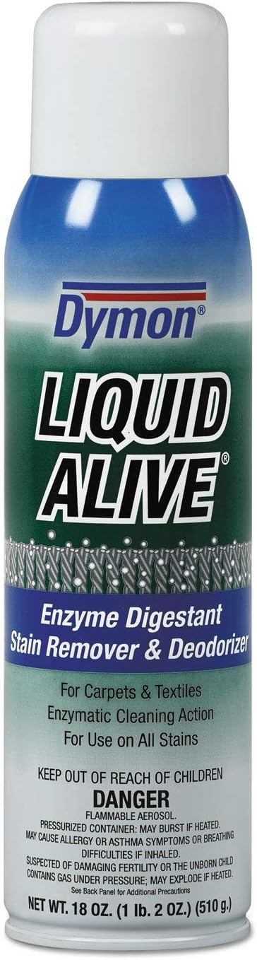 LIQUID ALIVE Carpet Cleaner/Deodorizer, 20oz, Aerosol, Case of 12 Cans