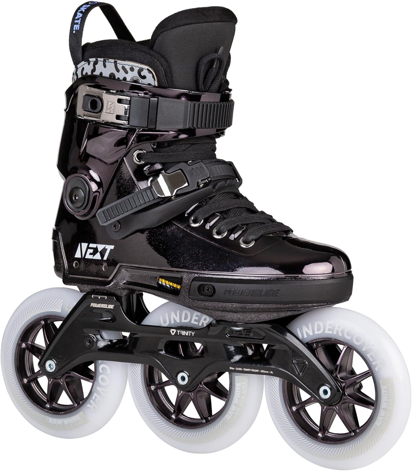 Powerslide Next 30th Anniversary 125 3-Wheel Inline Skate in Black/Chrome for Urban